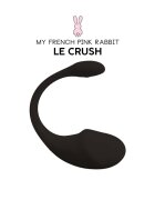 LE CRUSH Stimulator NOIR control prin aplicatie cu 10 functii de vibratie rezistent la apa pentru stimularea clitorisului si punctului G negru