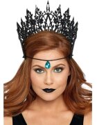 Leg Avenue Coroană Crown with Glitter and Jewel design cu sclipici și nestemată albastră culoare negru