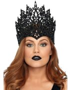 Leg Avenue Coroană Crown with Glitter and Jewel design cu sclipici și nestemată albastră culoare negru