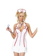 Leg Avenue Costum 3 piese LegAvenue - Head Nurse mode 83050 mărimea M/L alb