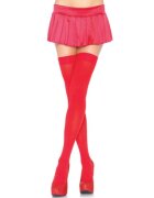 Leg Avenue Dresuri sexy 6672 ciorapi opaci pentru portjartier roșu mărime universală
