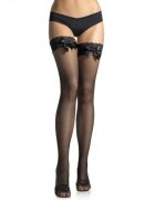 Leg Avenue Dresuri tip plasa cu fundita din satin model 6261 negru marime universala