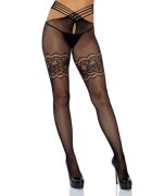 Leg Avenue Dresuri tip plasă fără crotch model 9914 negru marime universală
