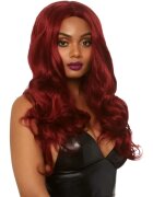 Leg Avenue Perucă sexy pentru jocuri erotice și costume roleplay păr lung și ondulat culoarea roșcat