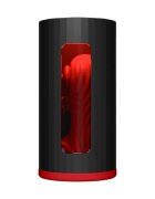 LELO Masturbator automat F1S V3 Pleasure Console control prin aplicație 7 funcții de vibrații sonice negru cu roșu