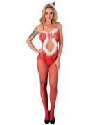 LivCo Corsetti Lenjerie Bodystocking LivcoCorsetti Fashion - CHRISTMAS LC 17178 rosu marime universala