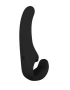 LOLA GAMES Dildo dublu LOLA NATURAL Temptation strap-on fără ham din silicon moale culoare negru lungime 23.5 cm