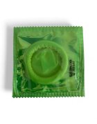 LOVE LIGHT Prezervative TECHNOSEX Glow din latex lubrifiate fosforescente diametru 52 mm 12 buc