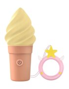 LOVE TO LOVE Stimulator clitoris Cand’Ice Vanilla Pop în formă de înghețată 10 funcții de vibrație culoare crem