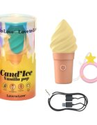 LOVE TO LOVE Stimulator clitoris Cand’Ice Vanilla Pop în formă de înghețată 10 funcții de vibrație culoare crem