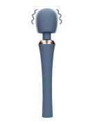 Loveline Aparat de masaj Powerful Wand Vibrator with Still Handle pentru corp și zone intime 20 funcții de vibrație albastru
