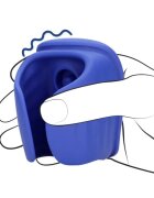 Loveline Masturbator automat Vibrating and Pulse Wave Stroker cu funcție de pulsație 10 funcții de vibrație albastru