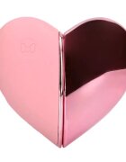 Loveline Stimulator clitoris Tapping Heart Vibrator în formă de inimă 10 funcții de vibrație culoare roz