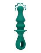 Loveline Vibrator anal Pawn Shaped Anal Vibrator cu 12 funcții de vibrație lungime 16.5 cm diametru 3.4 cm verde
