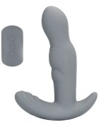 Loveline Vibrator anal Rotating Prostate Stimulator with Remote Control cu telecomandă funcție de rotație 10 funcții de vibrație gri