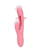 Loveline Vibrator rabbit Flapping G-Spot Rabbit Vibrator cu funcție de lovituri ritmice 21 funcții de vibrație roz