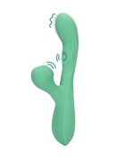 Loveline Vibrator rabbit Pulse Wave and Tongue Flickering cu pulsații și funcție de simulare sex oral 30 funcții de vibrație verde