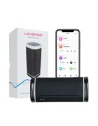 Lovense Masturbator - HEAT control prin aplicatie creeaza o senzatie placuta de caldura asemanatoare pielii pentru o stimulare mai reala 17 cm culoarea negru cu alb