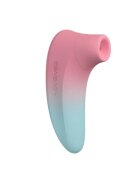 Lovense Stimulator - TENERA2 pentru stimularea clitorisului cu pulsatii de aer oferind o senzatie de aspiratie pulsanta culoare roz cu albastru 15.60 cm