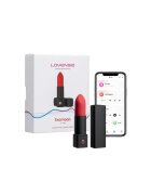 Lovense Vibrator bullet - EXOMOON control prin aplicație 10 moduri presetate selectabile direct de pe dispozitiv culoarea negru și roșu 11.5 cm