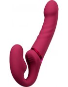 Lovense Vibrator cu dublă penetrare - LAPIS control prin aplicație stimuleză puncul G clitorisul și prostată la barbați 25.4 cm roz