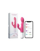 Lovense Vibrator rabbit Nora Rotator cu stimulator dublu control prin aplicație funcție de rotație funcții de vibrație nelimitate roz