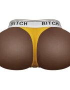 LoveToy Masturbator realist Streetgirl’s #11 simulare vaginală și anală în formă de fund cu chilot tanga galben inclus maro