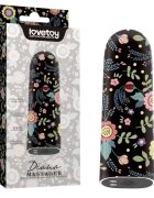 LoveToy Vibrator tip Bullet - Diana Massager pentru stimularea clitorisului negru cu flori