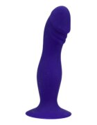 LOVING JOY Dildo 6” Silicone Dildo bază cu ventuză pentru fixare compatibil cu ham strap-on lungime 15 cm albastru