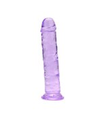 LOVING JOY Dildo 7.5” Suction Cup Dildo design realist bază cu ventuză lungime 20 cm mov transparent