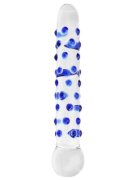 LOVING JOY Dildo din sticla Sectrum - Nubby cu striatii pentru stimulare intensa 18 cm