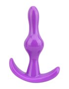 LOVING JOY Plug anal Butt Plug Purple bază în formă de semilună lungime 9 cm diametru 2.4 cm culoare mov