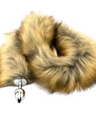 LOVING JOY Plug anal Furry Fantasy - Red Fox din aluminiu cu coada de vulpe 65 cm