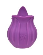 LOVING JOY Stimulator clitoris Rose cu funcție de simulare sex oral 10 funcții de vibrație în formă de trandafir mov