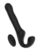 LOVING JOY Vibrator dublu MINA Surge Remote strap-on fără ham control prin telecomandă 3 funcții de penetrare automată 23.8 cm negru
