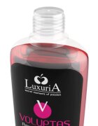 LUXURIA Gel pentru masaj Voluptas Cherry cu efect de încălzire aromă naturală de cireșe 100 ml
