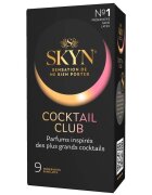 MANIX Prezervative Skyn Cocktail Club aromate fără latex ultra-subțiri și rezistente diametru 53 mm 9 bucăți
