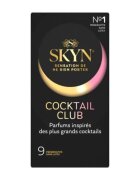 MANIX Prezervative Skyn Cocktail Club aromate fără latex ultra-subțiri și rezistente diametru 53 mm 9 bucăți