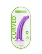 ME YOU US Dildo Purple Curved Silicone Dildo compatibil cu hamuri strap-on hipoalergenic lungime 19 cm mov