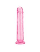 ME YOU US Dildo Ultra Cock Jelly compatibil cu hamuri strap-on rezistent la apa lungime 22 cm culoare roz