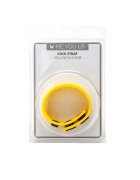 ME YOU US Inel pentru penis - Cock Strap din silicon si capse 3 niveluri de reglare pentru imbunatatirea performatelor sexuale galben