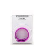 ME YOU US Inel pentru penis - Cock Strap din silicon si capse 3 niveluri de reglare pentru imbunatatirea performatelor sexuale mov