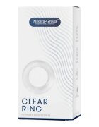 MEDICA GROUP Inel pentru penis MEDICA-GROUP Clear Ring pentru stimularea erecției din TPR flexibil diametru 2 cm transparent