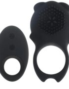MIA Inel vibrator - COLOSSEO COCK RING pentru extensia penisului si stimularea clitorisului controlat prin telecomanda din silicon negru