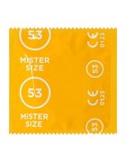 Mister Size Prezervativ ultra-subțire 53 lubrifiat și rezistent diametru 53 mm 1 bucată