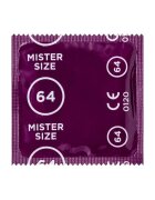 Mister Size Prezervativ ultra-subțire 64 lubrifiat și rezistent diametru 64 mm 1 bucată