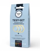 Mister Size Set 3 prezervative Test Set cu bandă de măsurare lubrifiate din latex diametru 53/57/60 mm