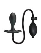 MR PLAY Plug anal cu pompă MR. PLAY Inflatable Anal Plug pentru stimularea punctului P din silicon moale culoare negru diametru 3.2 cm
