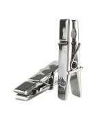 MR. STEEL Clești Clothespins Nipple Clamps utilizare pe sfârcuri în jocuri BDSM din oțel inoxidabil argintiu
