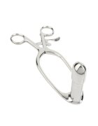 MR. STEEL Dilatator anal Barr Rectal Speculum Large în formă de specul din oțel inoxidabil lungime 20 cm (mare) argintiu